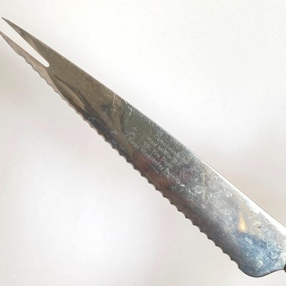 Bingo Prize Serrated Bar Knife Olive Skewer Steel Wood Handle from PA - Picture 3 of 12